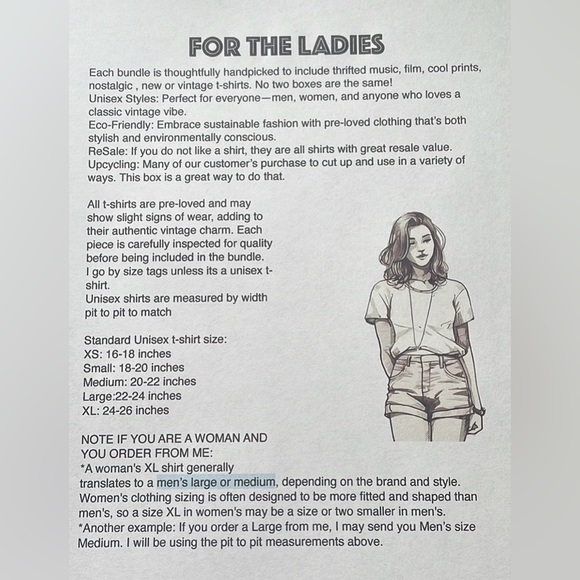 5 T-Shirts. Mystery T-Shirt Packs. May include vintage, new, and or preowned. - Picture 15 of 16